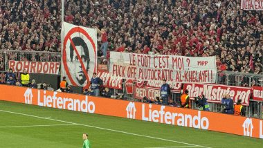 Bayern Munich Fans Protest Against PSG President Nasser Al-Khelaifi in UEFA Champions League 2024–25