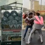 Meerut: Bollywood Movie-Like Scene Unfolds As Groom Takes Lift From Biker, Catches Mini Truck Driver Who Stole Currency Note From His Garland of Money (Watch Video)