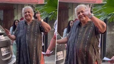 Maharashtra Assembly Elections 2024: 87-Year-Old Actress Shubha Khote Casts Her Vote With Daughter Bhavana Balsavar, Shows Off Her Inked Finger Outside Polling Booth (Watch Video)