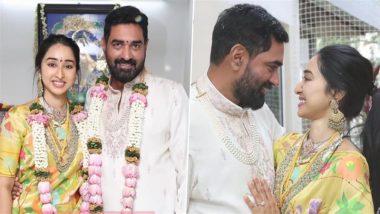 Telugu Director Krish Jagarlamudi Ties the Knot With Priti Challa in an Intimate Wedding Ceremony in Hyderabad – See First Pictures of the Newlyweds