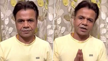 ‘Dil Se Maafi Mangta Hu’: ‘Bhool Bhulaiyaa 3’ Actor Rajpal Yadav Apologises For Hurting Sentiments by Urging Against Use of Firecrackers This Diwali (Watch Video)