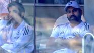 Rohit Sharma Spotted In Indian Dressing Room Alongside Coach Gautam Gambhir, Captain Joins Team During IND vs AUS 1st Test 2024 After Birth of His Son (Watch Video)