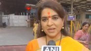 Maharashtra Assembly Elections Results 2024: Shiv Sena Candidate Shaina NC Visits Siddhivinayak Temple To Offer Prayers Ahead of Vote Counting in Mumbai (Watch Video)