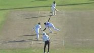 Kemar Roach Catches One-Handed Stunner In His Follow-Through To Dismiss Mominul Haque During WI vs BAN 1st Test 2024 (Watch Video)