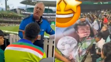 Pakistan Fan Asked to Leave Stadium During AUS vs PAK 3rd T20I 2024 in Hobart for Displaying Jailed Imran Khan's Poster, Video Surfaces