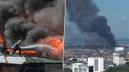 Philippines Fire: 8,000 Residents Displaced As Blaze Engulfs Isla Puting Bato Slum in Manila, Firefighters Rush To Contain Flames (See Pics and Video)