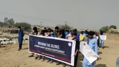 World News | Nasirabad: BYC Holds Demonstrations Against Enforced Disappearances by Pakistan's Forces