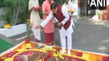 India News | MP CM Mohan Yadav Performs 'Govardhan Puja' at CM Residence in Bhopal