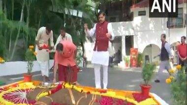 India News | Madhya Pradesh CM Mohan Yadav Performs 'Govardhan Puja' in Bhopal