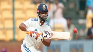 Sports News | Ajaz Troubles India During 147-run Chase, Pant's Fifty Keeps Trouble at Bay (Day 3, Lunch)