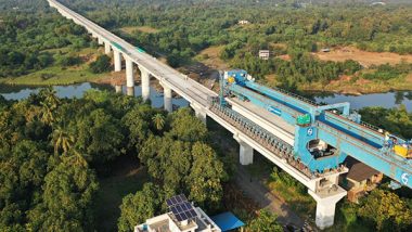 Business News | All Nine River Bridges Completed Between Vapi and Surat for Mumbai-Ahmedabad Bullet Train Corridor