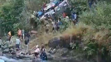 India News | Many Feared Dead After Bus Falls into Gorge in Uttarakhand's Almora