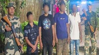 India News | BSF Apprehends 8 in Tripura, Including 5 Cross-border Infiltrators from Bangladesh