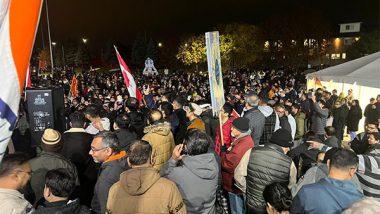 World News | Brampton: Thousands Take out Solidarity Rally Against Attacks on Hindu Temples in Canada