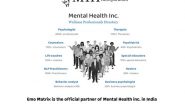 Business News | Mental Health Inc. Enters Indian Market Through Exclusive Partnership with Emo Matrix