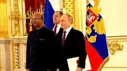 World News | India's Ambassador to Russia Vinay Kumar Presents His Letter of Credence to President Putin