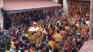 India News | Uttarakhand: Panchmukhi Doli of Baba Kedarnath Reaches Winter Seat of Omkareshwar Temple