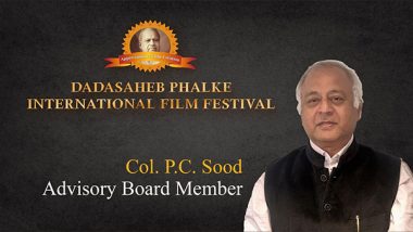 Business News | Col. P. C. Sood Appointed as Advisory Board Member of India's Most Prestigious Dadasaheb Phalke International Film Festival