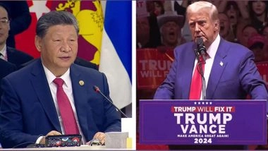World News | Xi Jinping Congratulates Donald Trump on Presidential Win, Calls for 'properly Managing Differences'