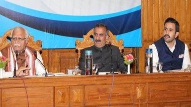 India News | Himachal Pradesh: Union Minister Manohar Lal, CM Sukhu Discuss Energy, Urban Development Priorities