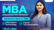 Business News | SICSR Invites Applications for MBA in IT and Digital Transformation: Apply Before November 22