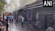 India News | Gujarat: Fire Breaks out at Transport Warehouse in Navsari's Bilimora Area
