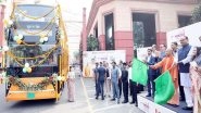 India News | CM Yogi Launches UP's First Double-decker Electric Bus in Lucknow, Announces Discounts for Women Passengers