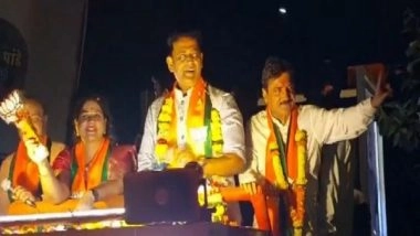 India News | Maharashtra Polls: Ravi Kishan Campaigns for BJP Candidate in Kandivali East, Urges Unity Among Bhojpuri Community