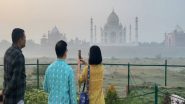 India News | Layer of Haze Engulfs Taj Mahal Even as Agra's Air Quality Becomes 'satisfactory'