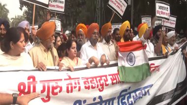 World News | Delhi Delhi: Hindu Sikh Global Forum Protest Against Temples Attacks in Canada, Condemn Separatist Ideologyagainst Canada Temple Attack by Hindu Sikh Forum Calls for Unity