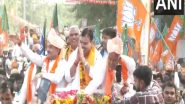 India News | Rajasthan: CM Bhajanlal Sharma Holds Roadshow in Dausa, Seeks Vote for Party Candidate