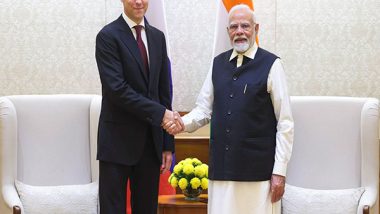 World News | PM Modi Meets Deputy PM Denis Manturov, Hails Progress in India-Russia Ties