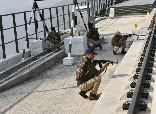 India News | J-K: Security Forces Conduct Mock Drill at World's Highest 'Chenab Rail Bridge' in Reasi