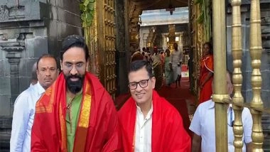 Entertainment News | Vishnu Manchu Offers Prayers at Tirumala Temple