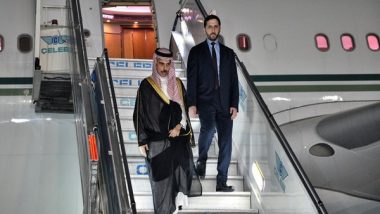 World News | Saudi Foreign Minister Faisal Bin Farhan Al Saud Arrives in India for Official Visit