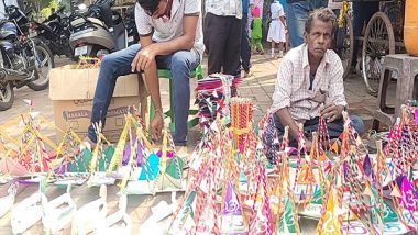 Entertainment News | 'Boita Bandana': From Miniature Boats Made with Paper to Thermocol, Markets in Odisha All Decked Up for Festival