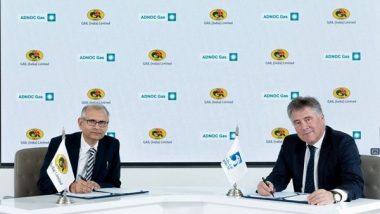 Business News | GAIL Signs 10-year Agreement with ADNOC Gas for Delivery of Upto 0.52 MMTPA LNG