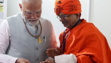 India News | PM Modi Meets Mahamandaleshwar Swami Shantigiri Maharaj