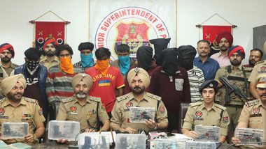 India News | Punjab Police Dismantles UK-based Extortion Syndicate; 10 Held with 7 Pistols