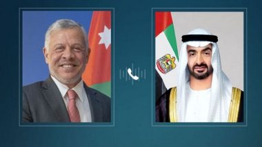 World News | UAE President, King of Jordan Discuss Bilateral Relations, Regional Developments