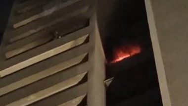 India News | Gujarat: Fire Breaks out on 8th Floor of 22-storey Residential Building in Ahmedabad, None Injured