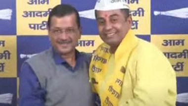 India News | Two-time BJP MLA Anil Jha Joins AAP in Presence of Arvind Kejriwal