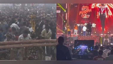 Entertainment News | Fans Go out of Control at 'Pushpa 2' Trailer Launch Event, Create Stampede-like Situation