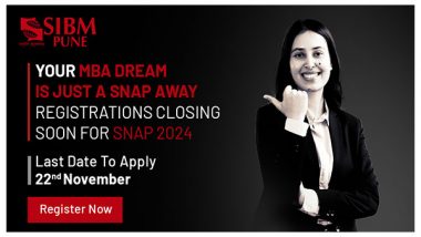 Business News | Approaching Deadline: Last Date to Apply for SIBM Pune MBA Programs Through SNAP