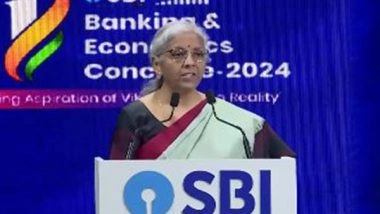Business News | India's Economy Depends a Lot on MSMEs, Need to Be Sensitive Towards Their Needs: Sitharaman at SBI Conclave