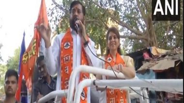 India News | CM Eknath Shinde Campaigns for Mumbadevi Candidate Shaina NC