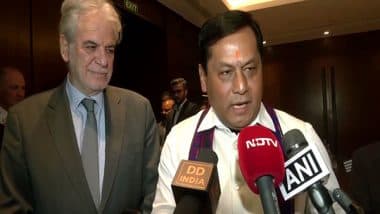 World News | Union Minister Sonowal Holds Bilateral Meeting with Greece Minister