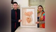 Entertainment News | Parineeti Chopra's Mom Gifts Handmade Painting to Her and Raghav, Check out