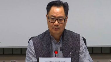 India News | Union Minister Kiren Rijiju Announces All Party Meeting on Nov 24 Ahead of Winter Session