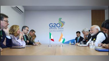 World News | India and Italy Strengthen Joint Strategic Action Plan 2025-29 During G20 Sidelines